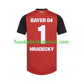 Fußballtrikots Bayer 04 Leverkusen HRADECKY 1 2024-2025 Kurzarm Heimtrikotsatz kaufen